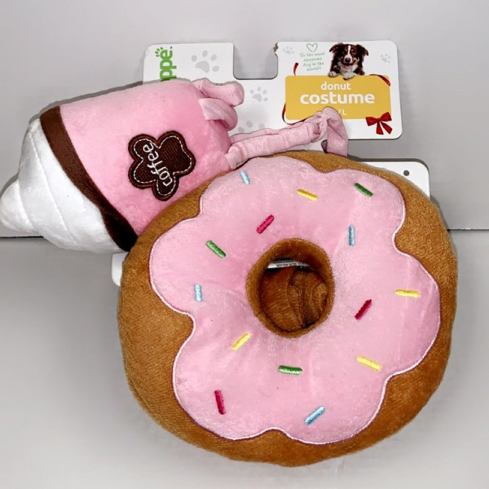 PetShoppe DONUT/COFFEE dog costume M/L NIP